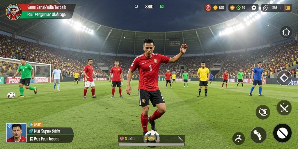 Tampilan menarik dari gameplay <strong>88ID</strong> dengan aksi sepak bola yang seru.