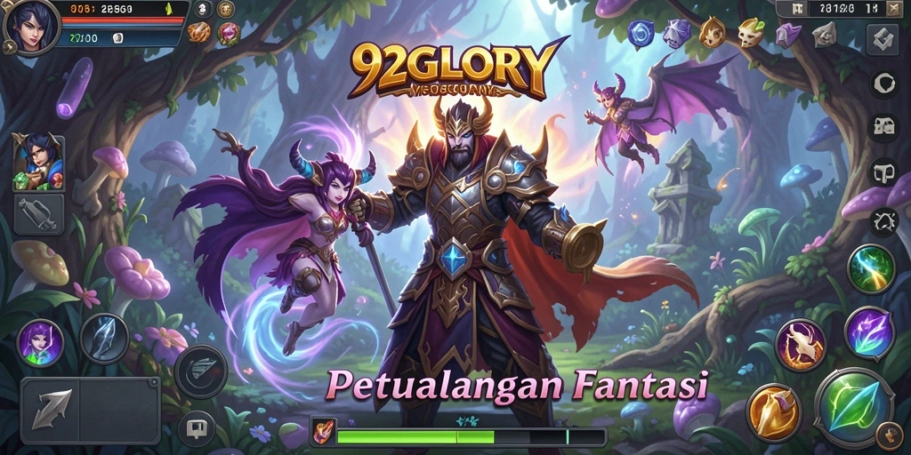 Tampilan gameplay seru dalam 92GLORY yang penuh aksi.