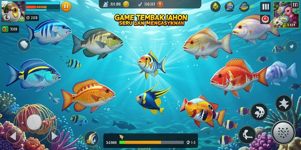 Tangkapan layar gameplay DOREMI88 dengan aksi tembak ikan yang dinamis.