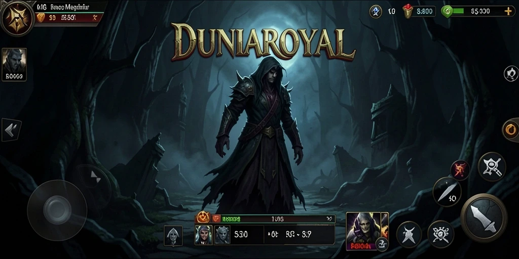 Gameplay menegangkan di dunia kegelapan DUNIAROYAL.