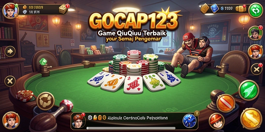 Gameplay seru QiuQiu di GOCAP123 dengan pemain lain.
