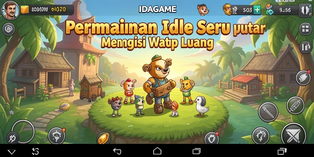Tampilan aksi seru dalam gameplay IDAGAME yang membuat pemain terhibur.