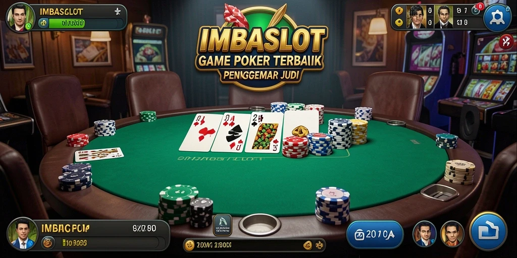 Tampilan menarik dari gameplay Poker di IMBASLOT.