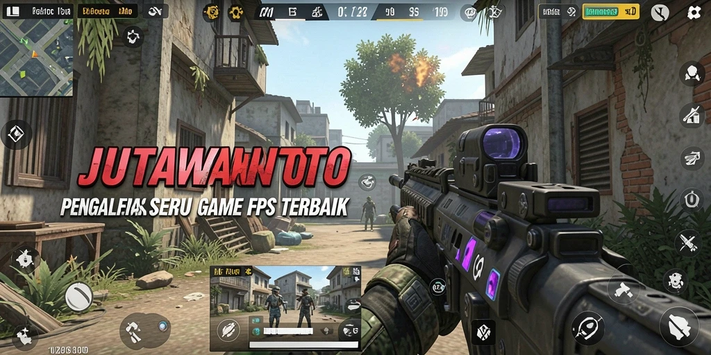 Tampilan gameplay menegangkan dari JUTAWANTOTO di dunia FPS.