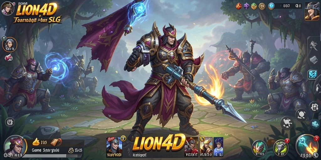 Tampilan gameplay menegangkan dalam LION4D saat pertempuran.
