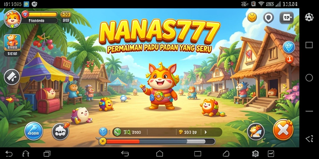 Tampilan gameplay <strong>NANAS777</strong> yang seru dengan kombinasi buah yang memikat.