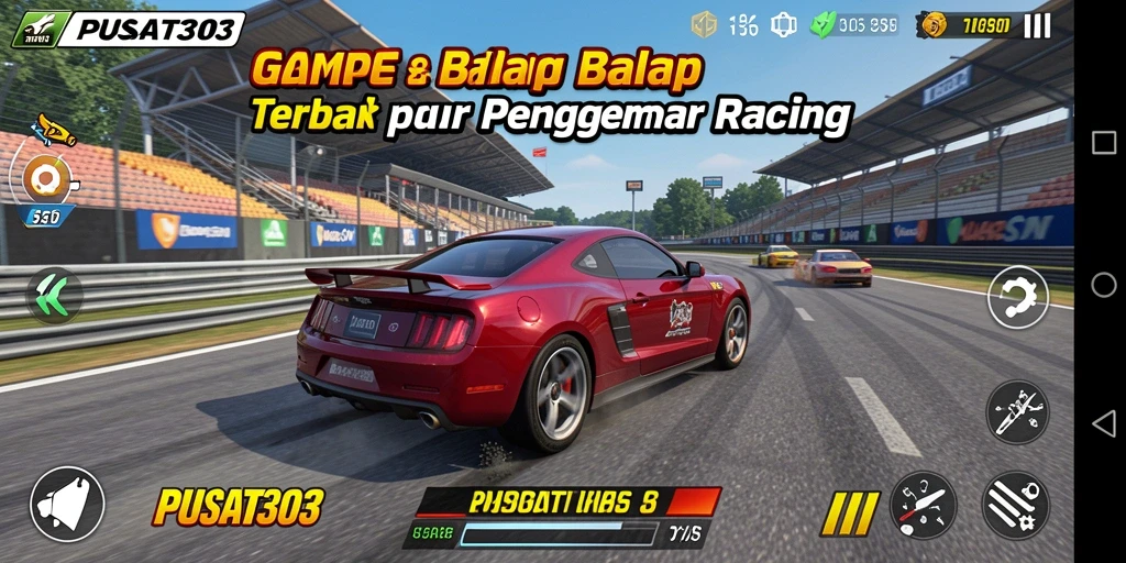 Gameplay seru dengan kecepatan maksimal di PUSAT303.