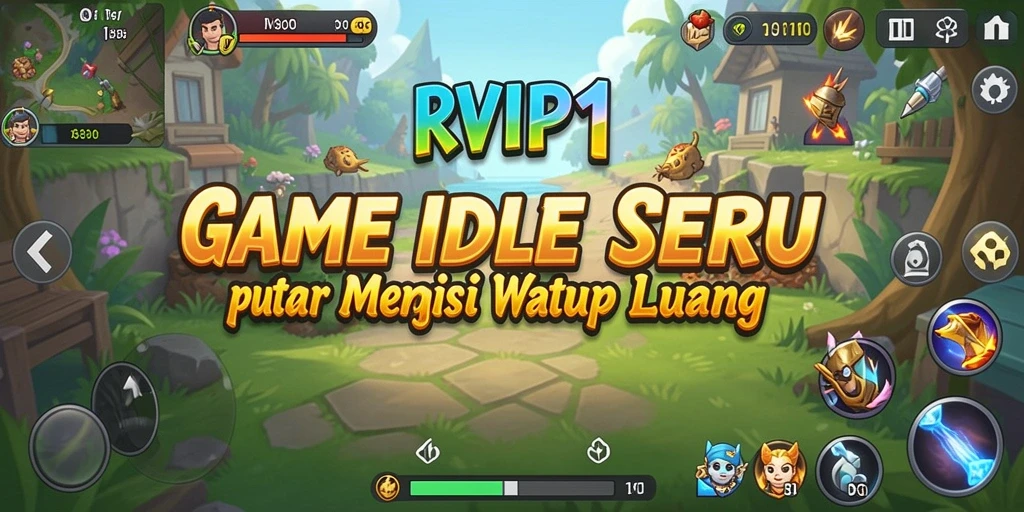 Tampilan gameplay RVIP1 dengan karakter yang bergerak sendiri.
