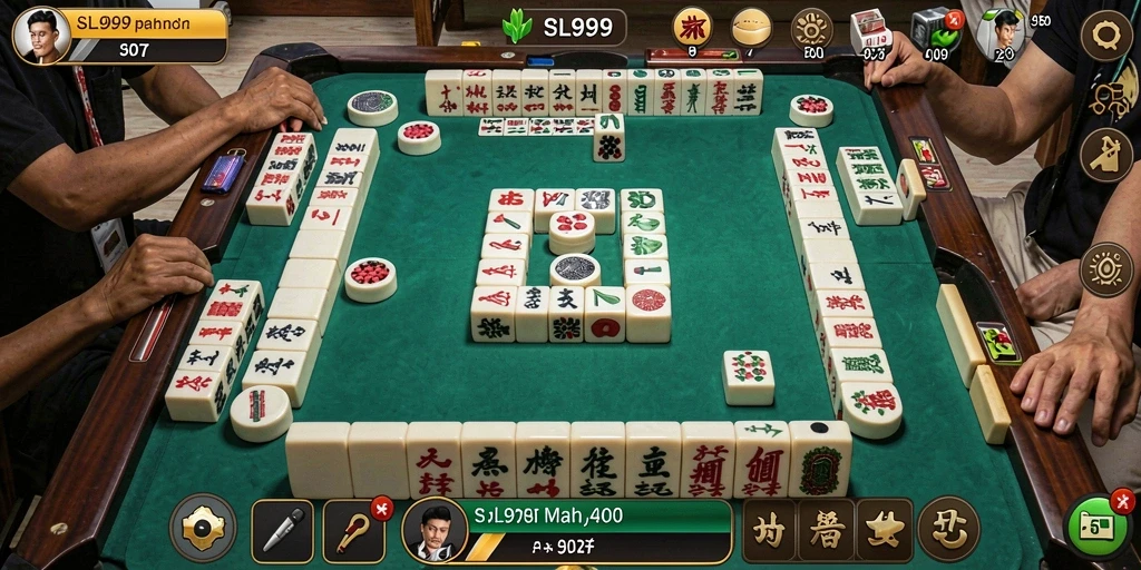Screenshot gameplay menampilkan keseruan bermain Mahjong di SL999.