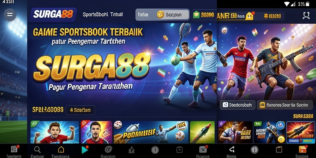 Tampilan gameplay menarik dari aplikasi Sportsbook SURGA88.