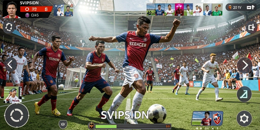 Tampilan gameplay yang seru dan kompetitif dari SVIPSIDN.