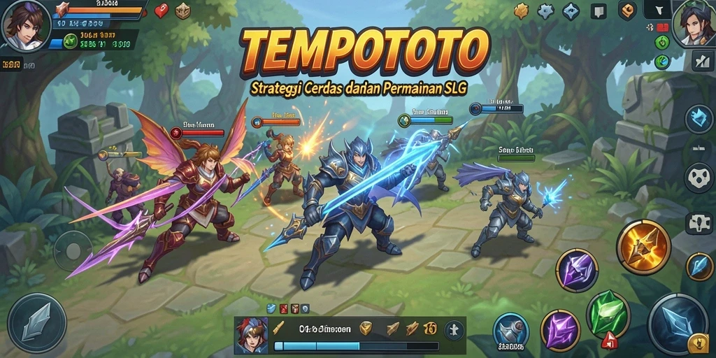 Tampilan utama gameplay TEMPOTOTO dengan aksi strategis yang mendebarkan.